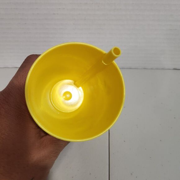 Vintage Disney on Parade Mickey Mouse Donald Duck Plastic Cup W/ 2 Straws - Picture 5 of 8